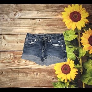 kids justice blue jean shorts